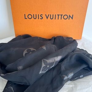 SOLD Louis Vuitton Silk Sheer Monogram Scarf